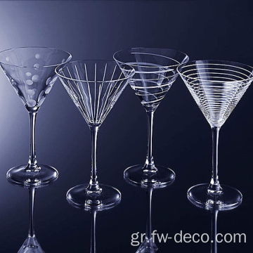 Προσαρμοσμένο χύμα Clear Cocktail Glass Martini γυαλιά